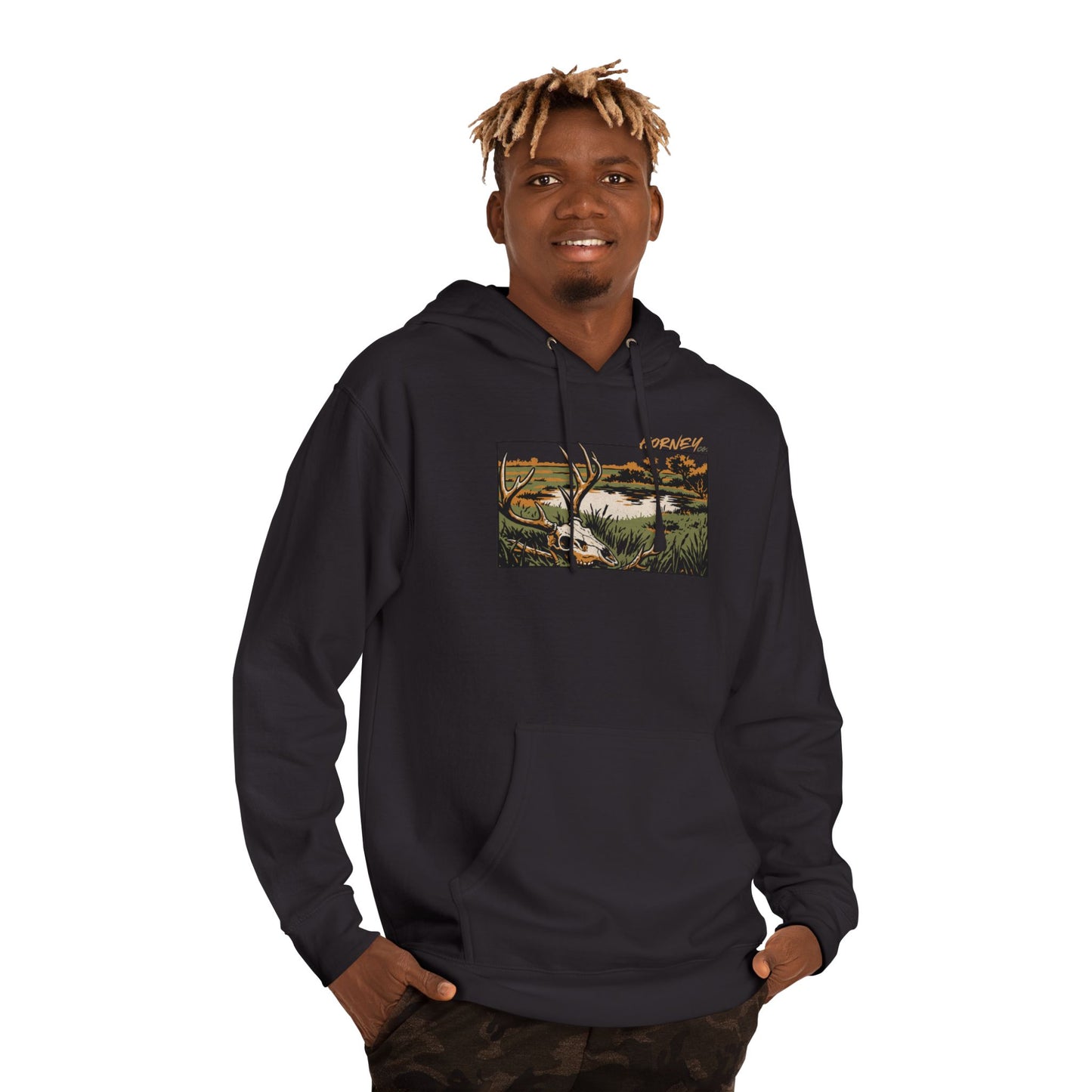 DEER SKULL LANDSCAPE HOODIE