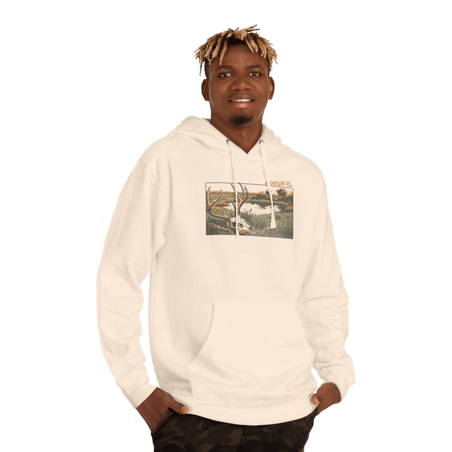 DEER SKULL LANDSCAPE HOODIE