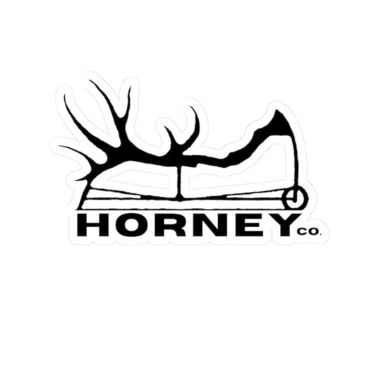 "HORNEY BOW HUNTER" STICKER