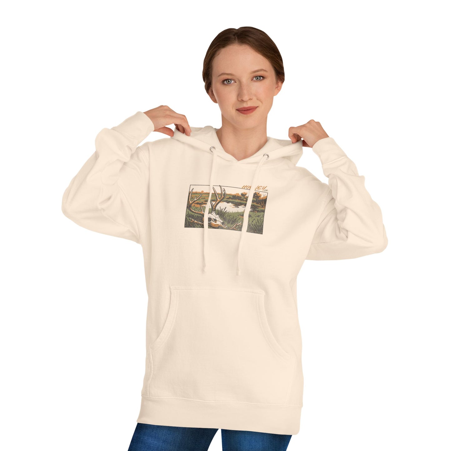 DEER SKULL LANDSCAPE HOODIE
