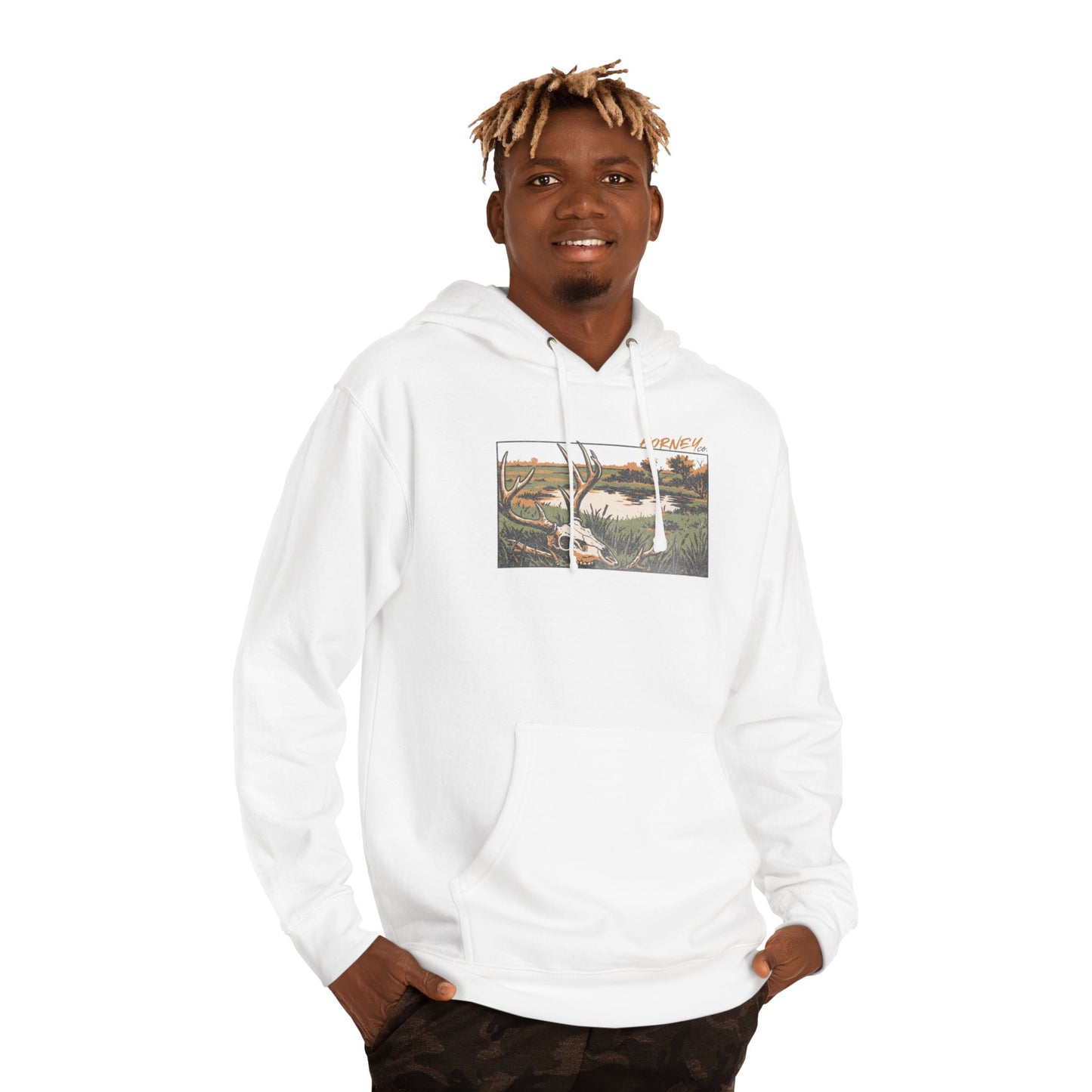 DEER SKULL LANDSCAPE HOODIE